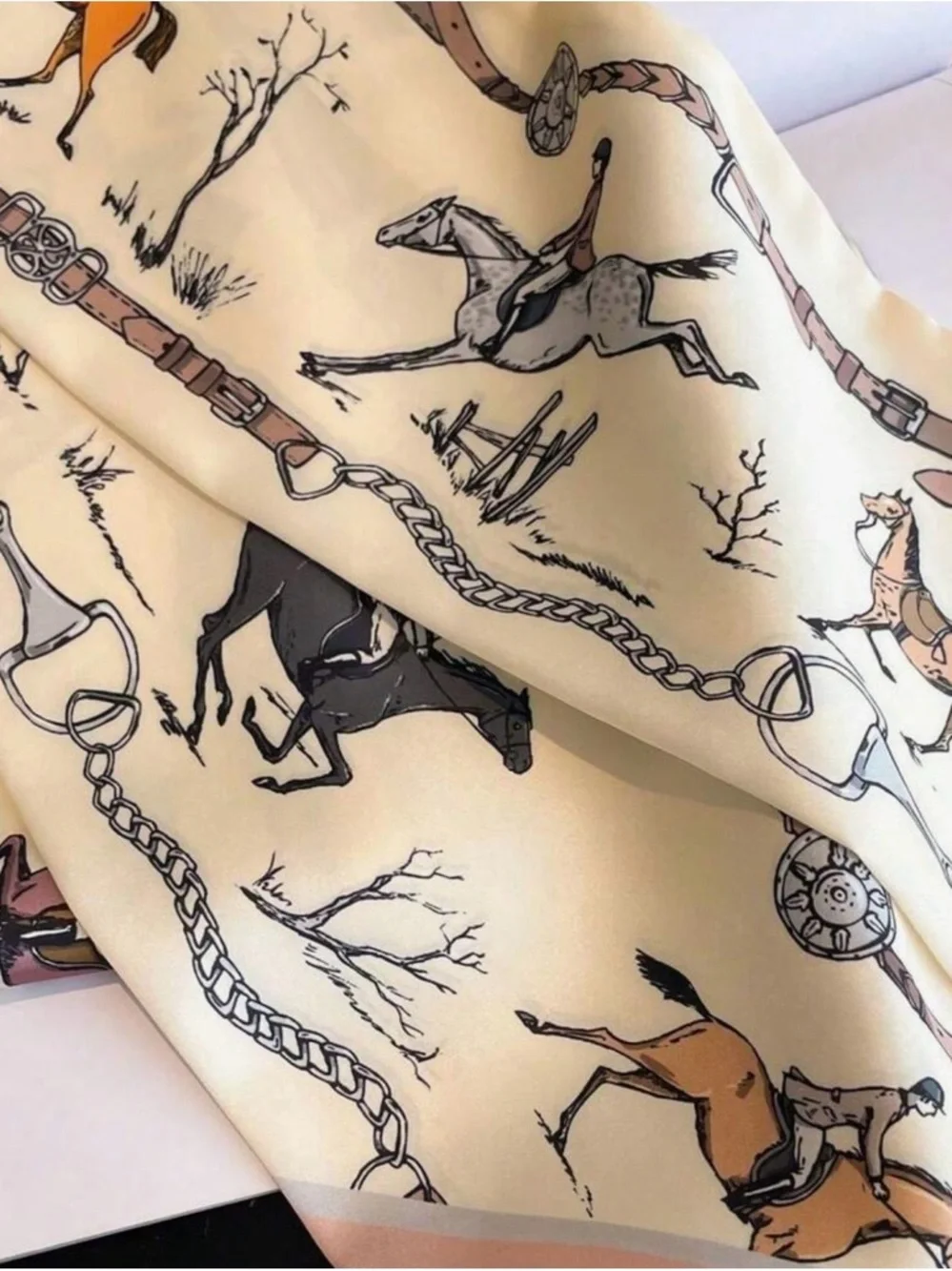 Equestrian Silk Scarf